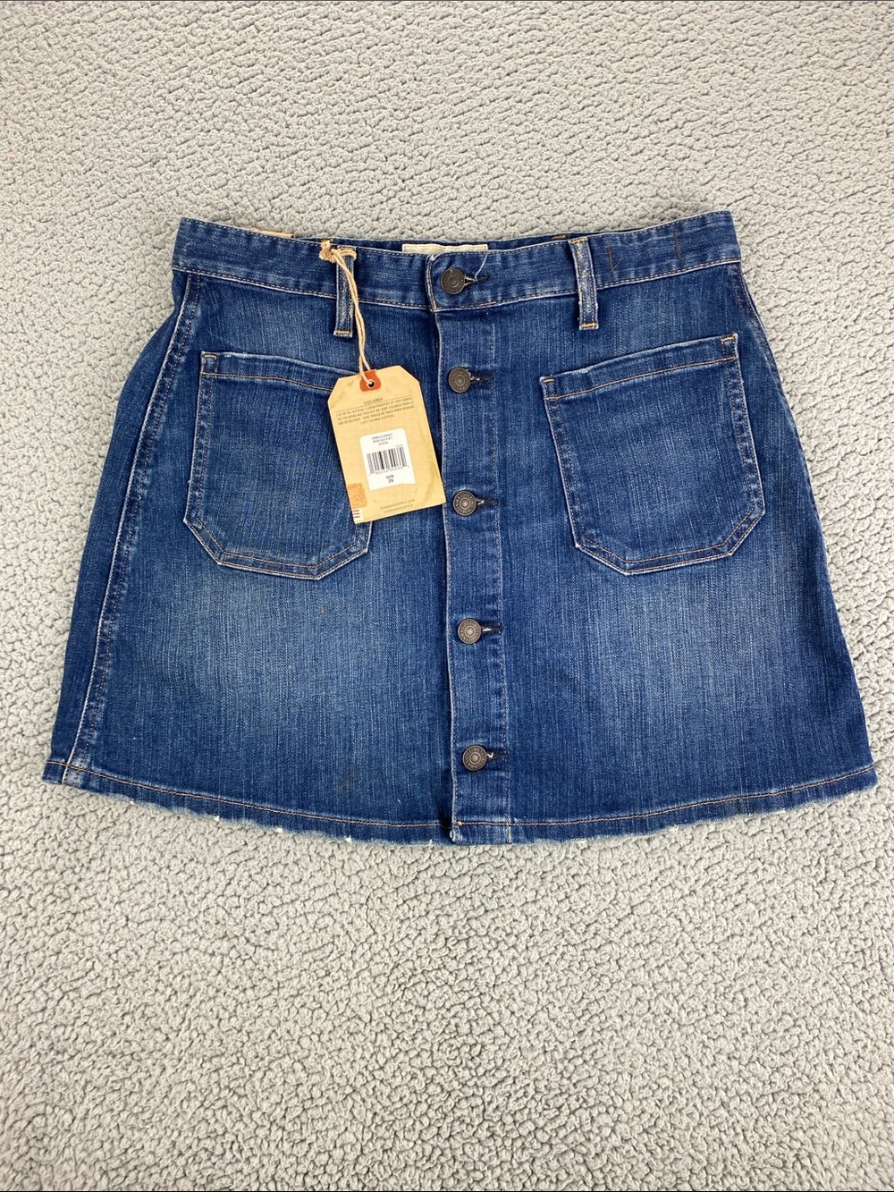 Ralph Lauren Denim & Supply Tilden Button Front Denim Mini Skirt NWT   Size:  29